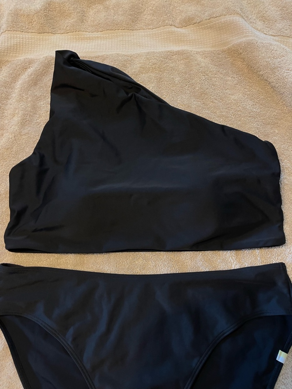 Summersalt Sidestroke One-Shoulder Black Women’s Bikini Set Size 12 - Picture 3 of 7
